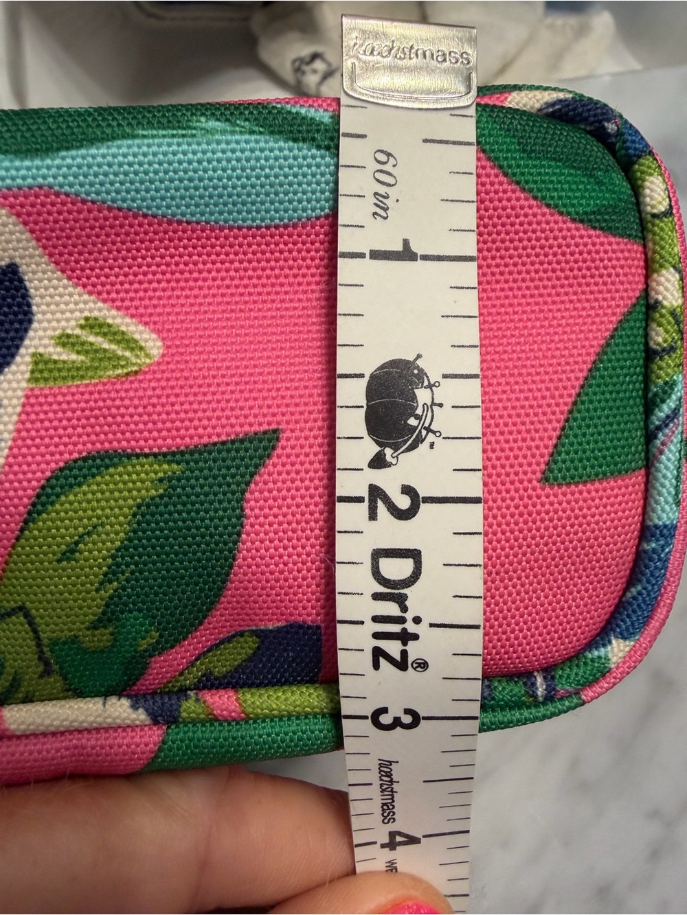 Vera Bradley Pink Floral Print Travel Cosmetic Case - Picture 5 of 7
